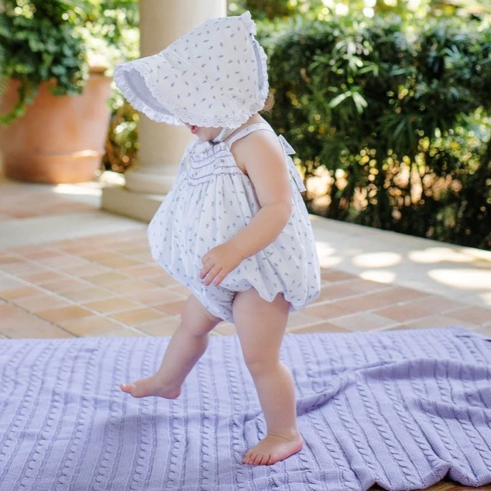 Beaufort Bonnet Catsby Country Club Baby Bonnet-Valley Rd Rosebud WAW-Broadcloth